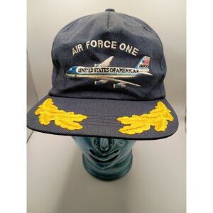 Air Force One White House Baseball Cap Embroidered Plane & Yellow Leaf Design